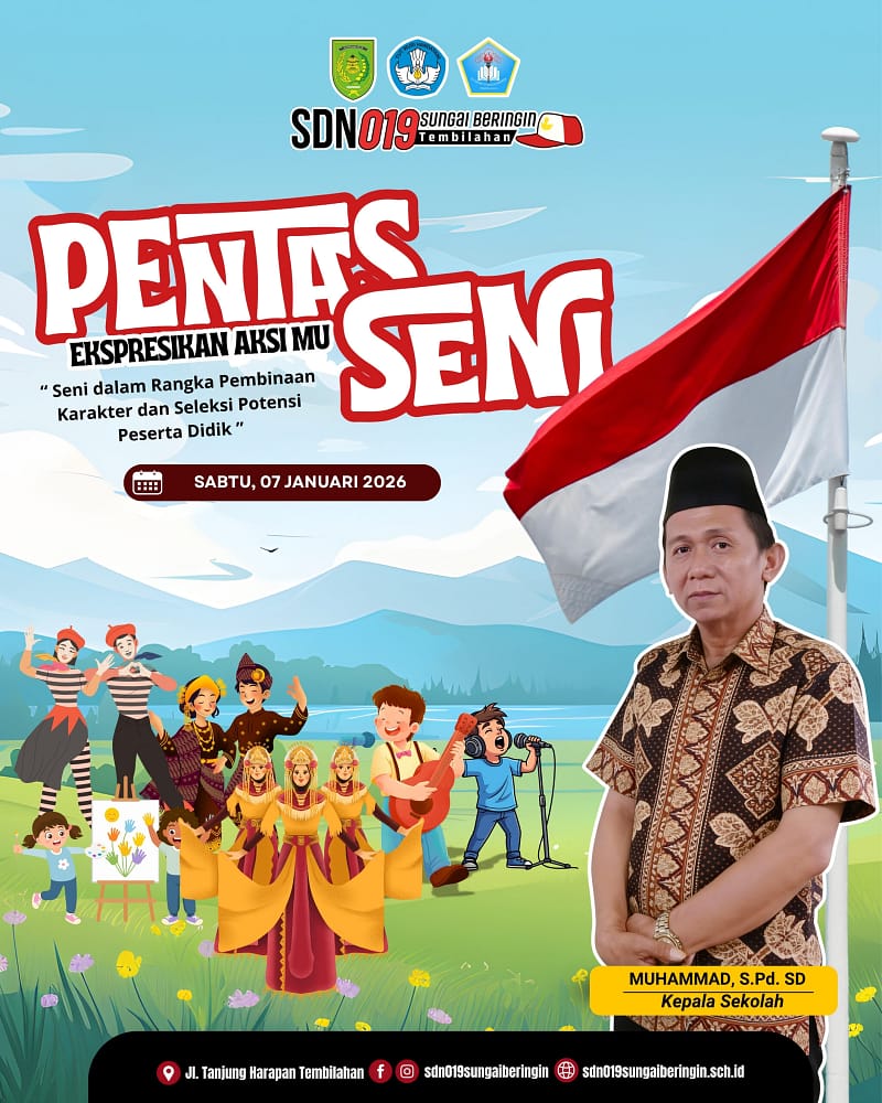 Pentas Seni SDN 019 Sungai Beringin Tembilahan: Seleksi Resmi Menuju FLS3N 2026